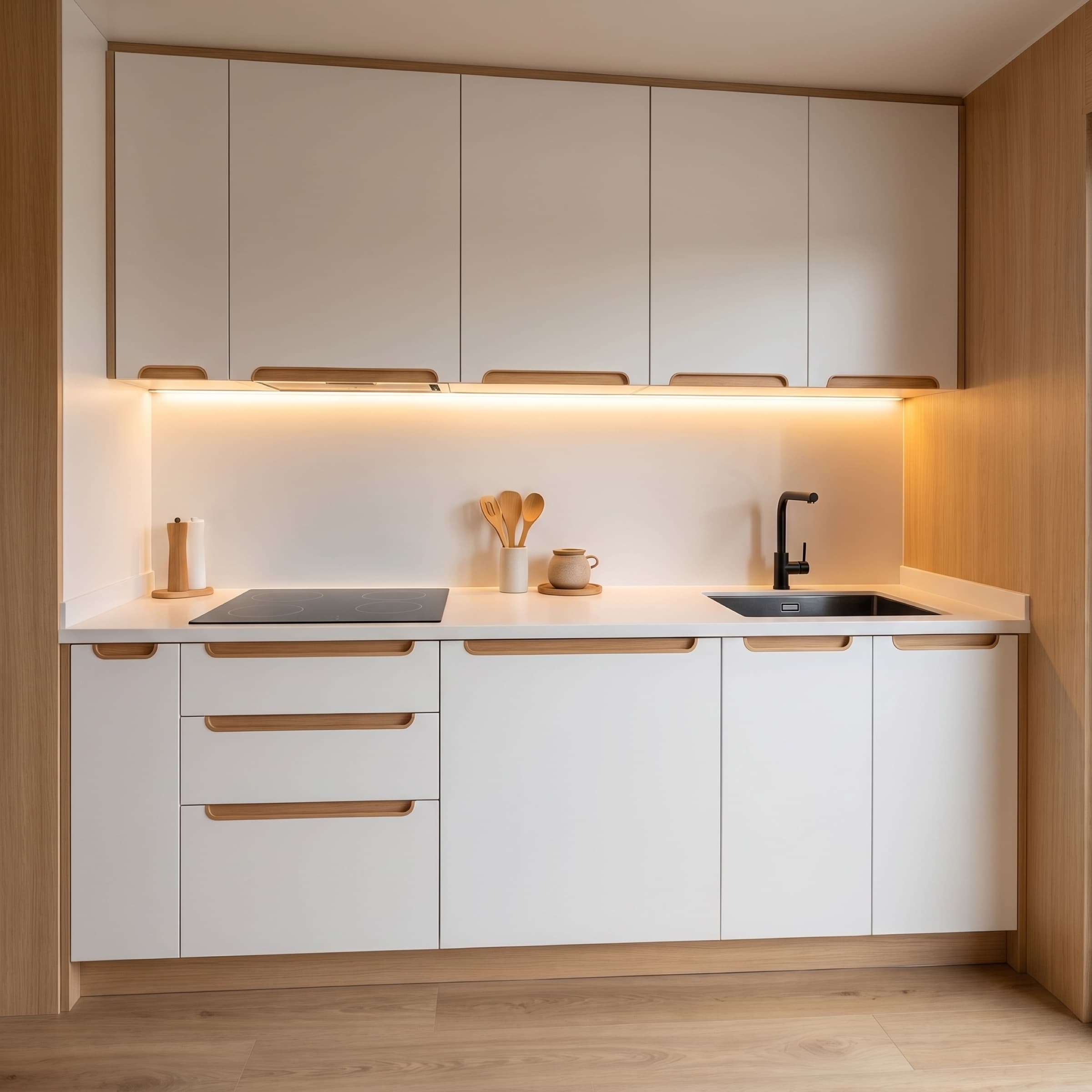 MODULR modular home kitchen interior with full-size appliances